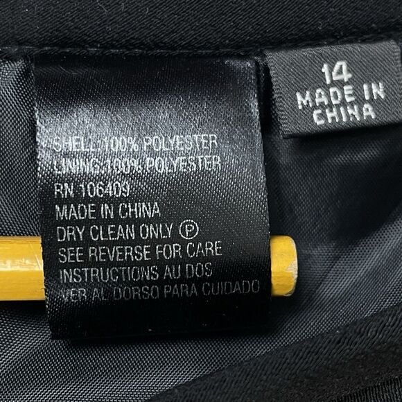 TAHARI ARTHUR S. LEVINE Long Skirt Business Suit Women’s 14 Black Vintage - Picture 8 of 16